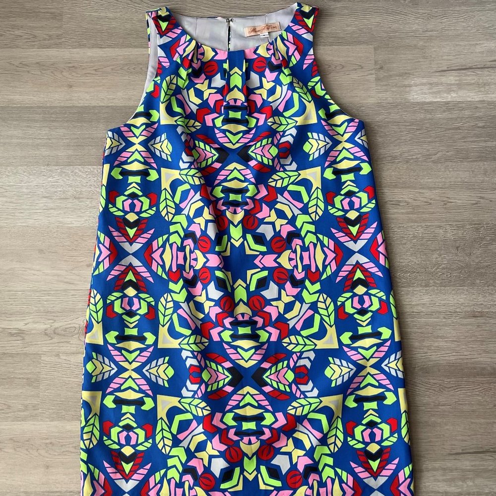GORGEOUS Women's MARA HOFFMAN Size 2 Geometric Colorful Mini Shift Dress